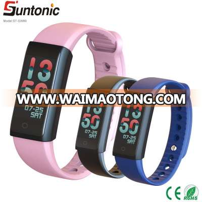 Heart Rate Smart Fitness Tracker Color Display Screen Watch, Bluetooth 4.0 Wireless Bracelet Activity Pedometer Wristband