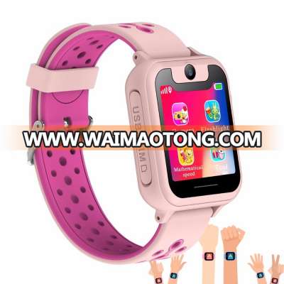 GPS Tracker Kids Smart Watch for Boys Girls with SOS Alarm Camera Touch Wrist Bracelet Smartwatch SIM Slot Compatible for iOS